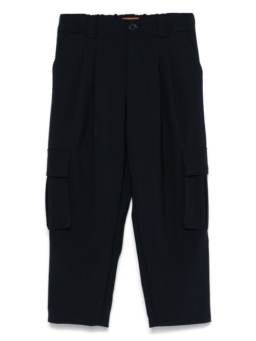Virgin-wool cargo pants - Blue