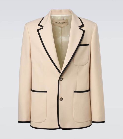 Virgin wool gabardine blazer