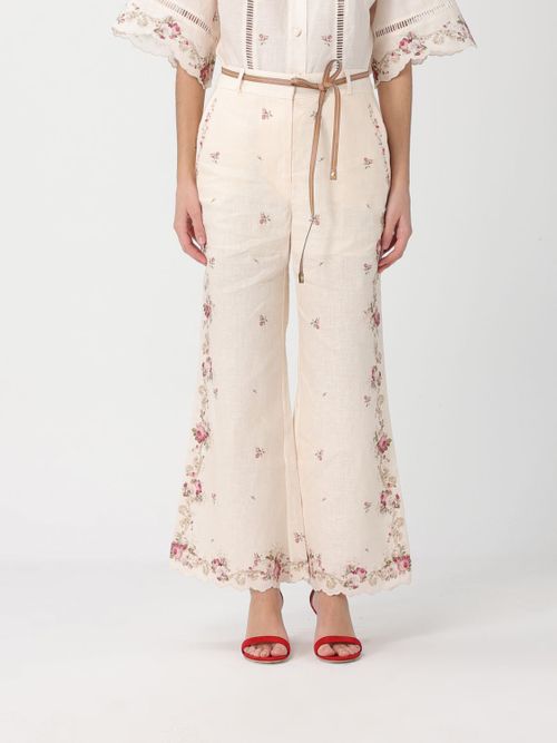 Pants Woman color Beige