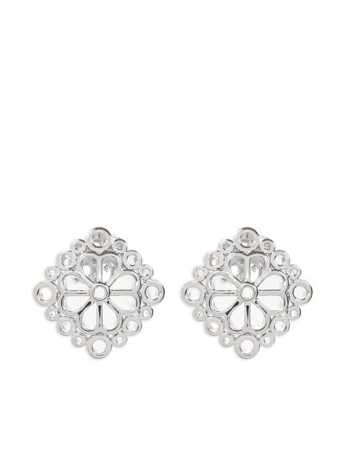 Kate Spade Flower Lace earrings - Silver