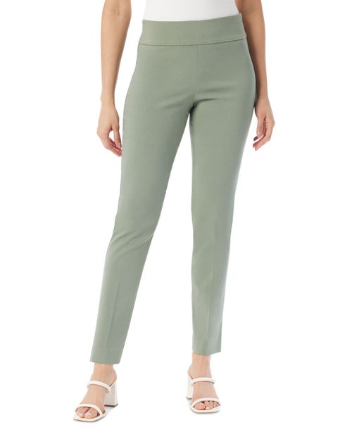 Women's Tummy-Control Pull-On Slim Trousers, in Regular, Short & Long - Lt/pas Grn