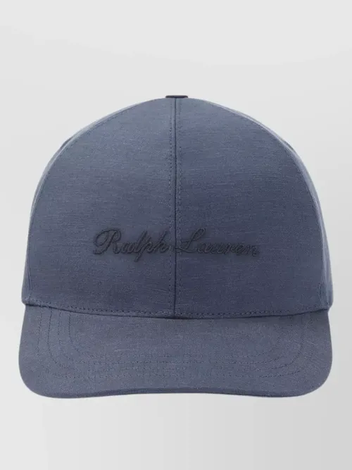 Ralph Lauren Purple Label - linen silk logo-embroidered baseball cap