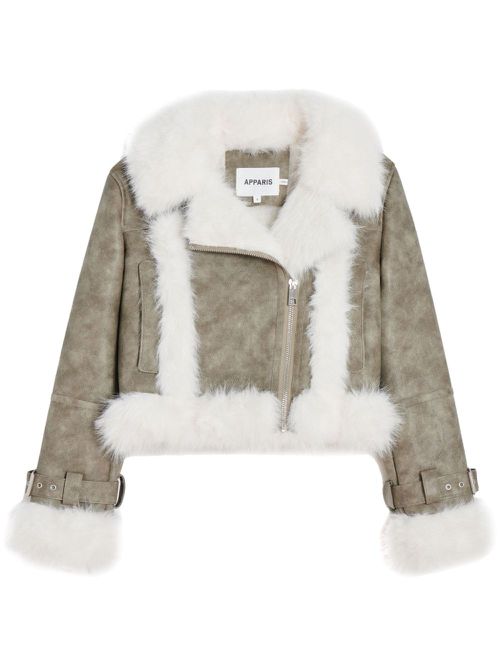 Jay faux-fur jacket - Neutrals
