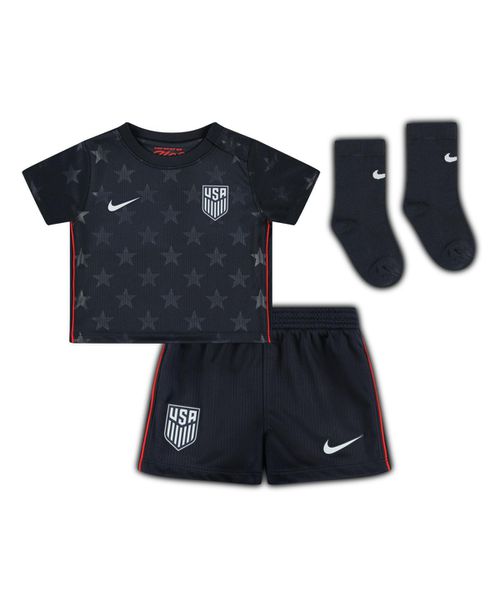 Baby Boys and Girls Navy Usmnt 2026 Away Stadium Replica Kit Set - Navy