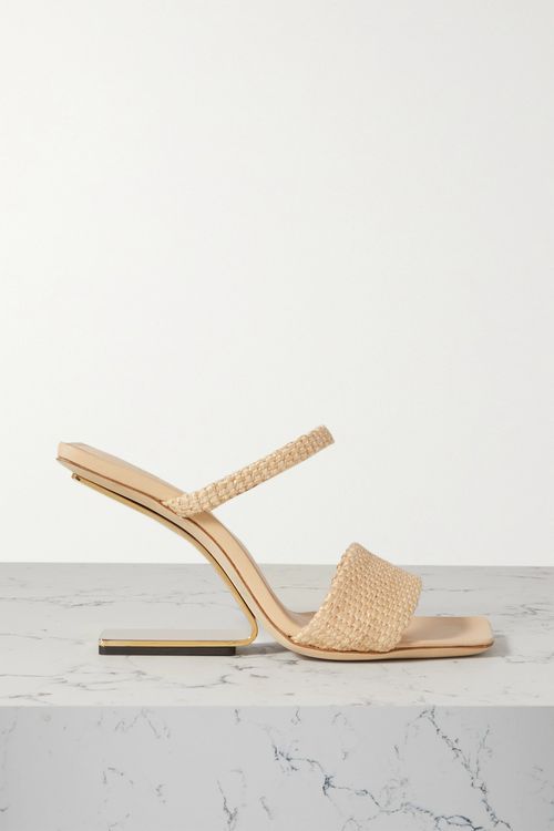 Rene Raffia Mules - Neutrals