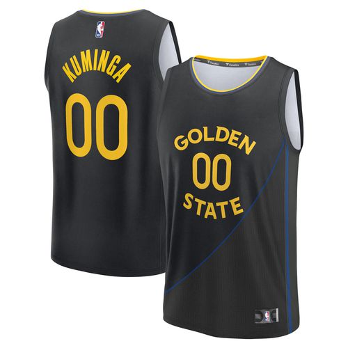 Men's Jonathan Kuminga Black Golden State Warriors Fast Break Replica Player Jersey