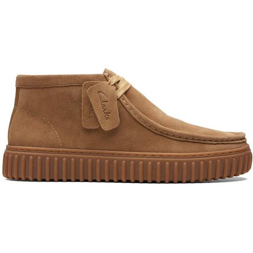 Debenhams Clarks Torhill Hi Suede Boots Sand In Tan
