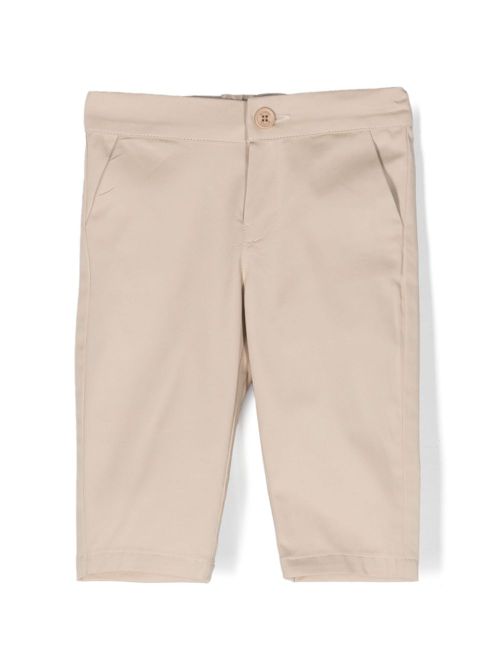 Mid-rise straight-leg chinos - Neutrals