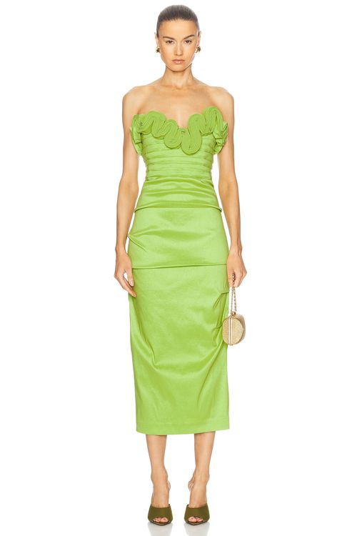 Rachel Gilbert Ren Dress in Lime - Green.  4 also in