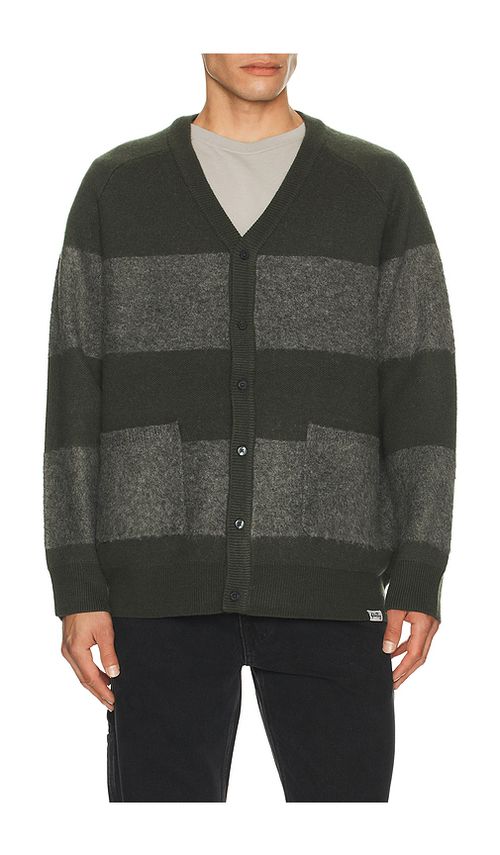 STAN RAY Knitted Cardigan in Dark Green. - XL/1X also in L