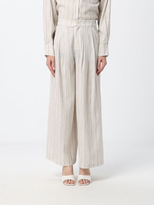 Pants Woman color Ecru
