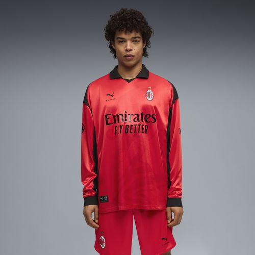 PUMA AC Milan x Slam Jam Limited Edition Men's Long Sleeve Soccer Jersey in Red