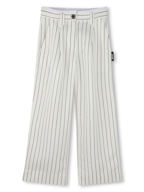 Striped trousers - White