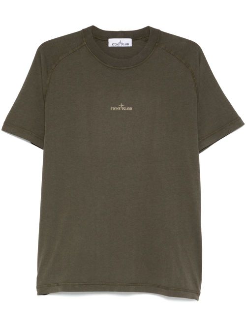 Compass-print T-shirt - Green