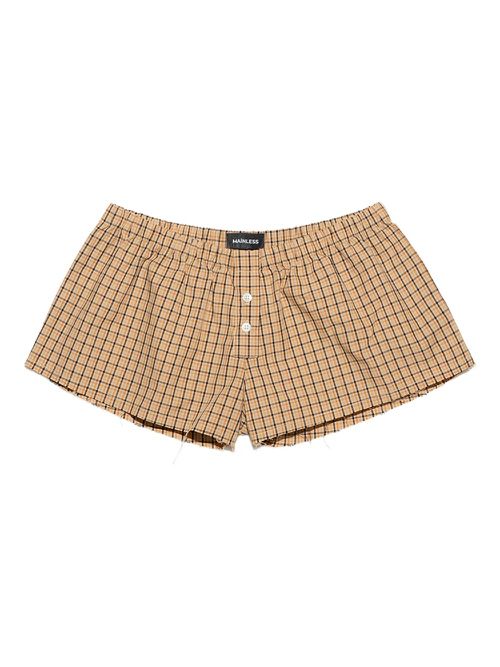 Checked shorts - Neutrals