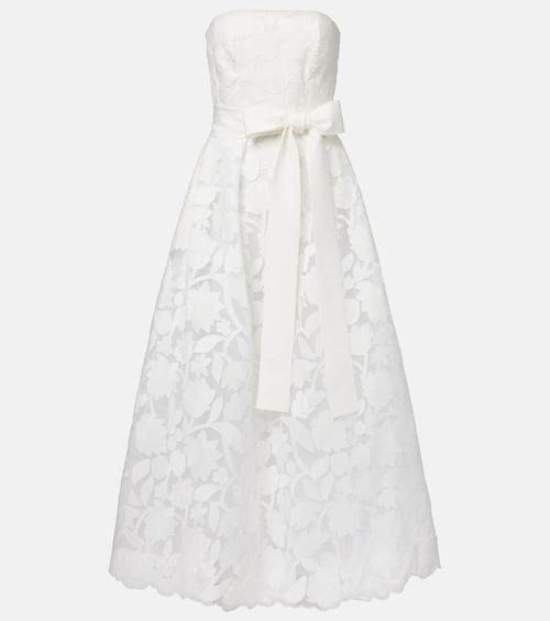 Bridal embroidered tulle gown
