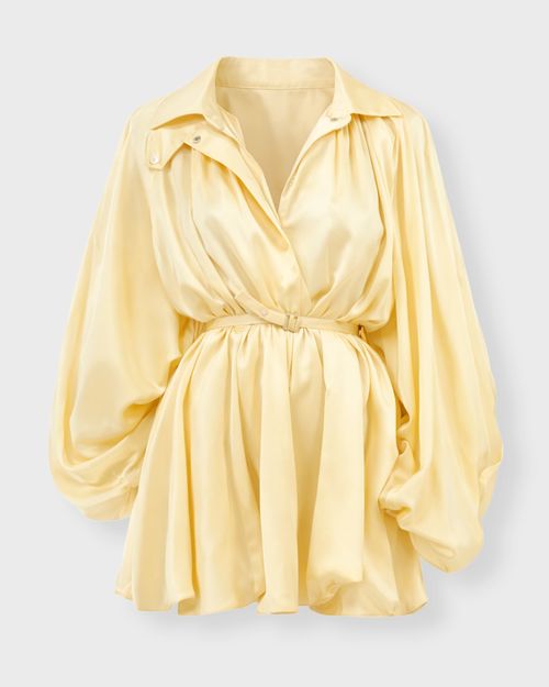 Rotate Jumpsuit Satin Light yellow
