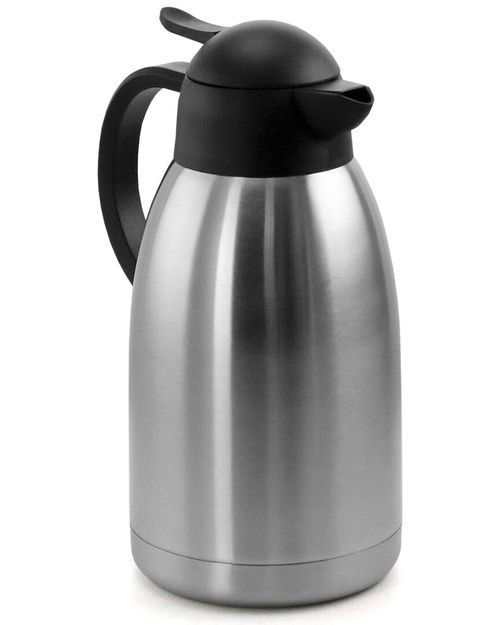 2L Silver Stainless Steel Thermal Beverage Carafe