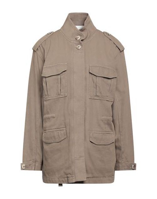 Woman Jacket Military green Size L Cotton