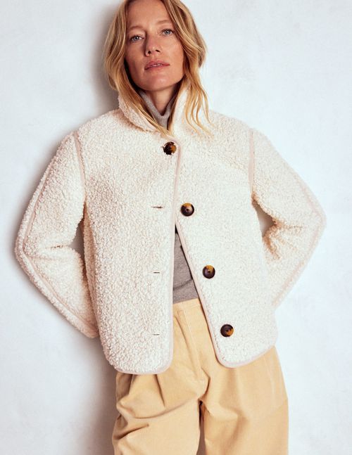 Borg Jacket Curly Natural Borg