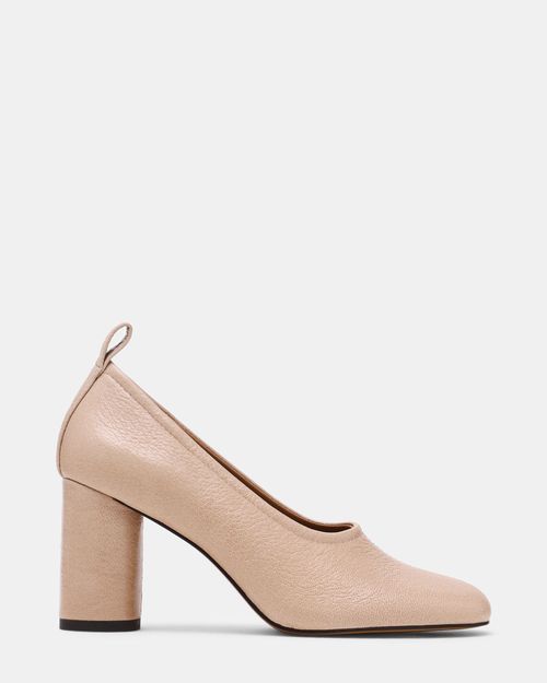 Steve Madden Women's Monnet Block Heels - Natural - - Leather
