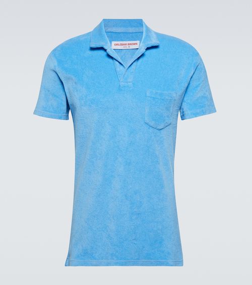 Dr. No cotton terry polo shirt