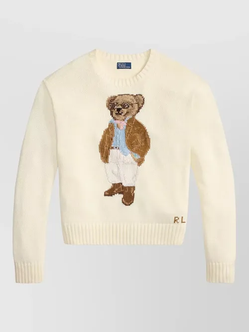 Polo Ralph Lauren - crew neck pullover embroidered design long sleeve