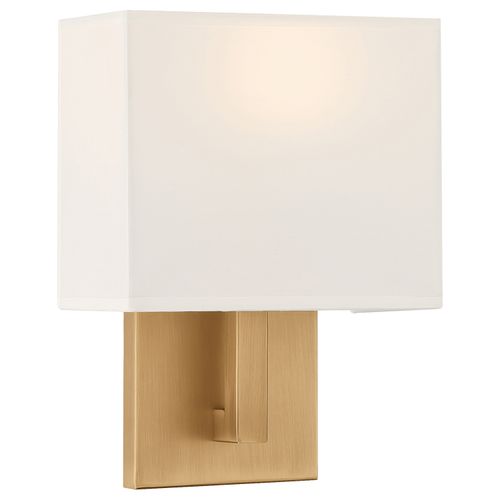 Antique Brushed Brass LED Wall Sconce from the Mid Town Collection