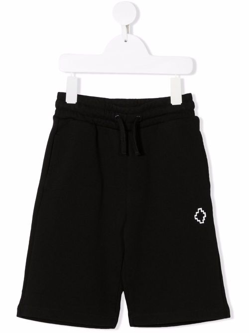 Logo-print shorts - Black