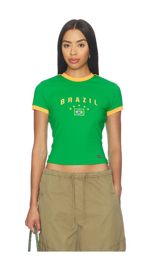Hype and Vice Brazil Goalie Tee in KELLY GREEN. M also in