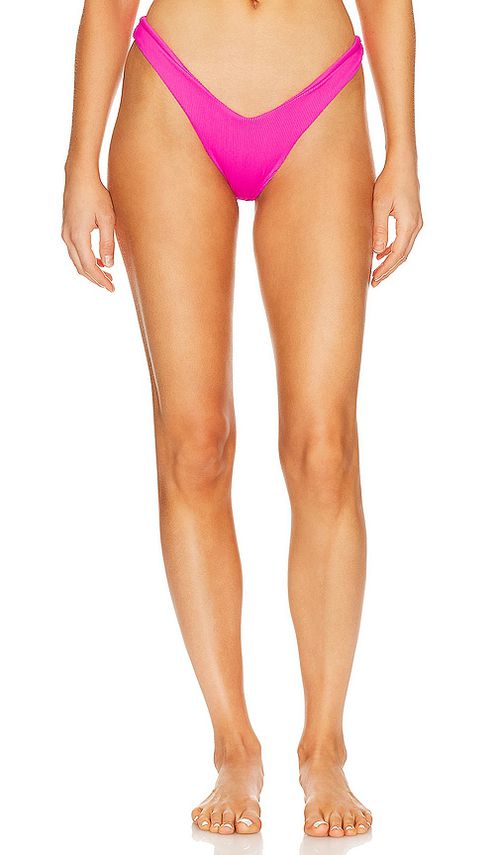 Kulani Kinis Y Cheeky Bikini Bottom in Fuchsia. -  XL also in
