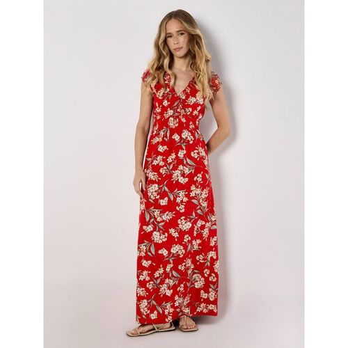 Apricot Women's Jasmine Floral Wrap Maxi Dress in Red