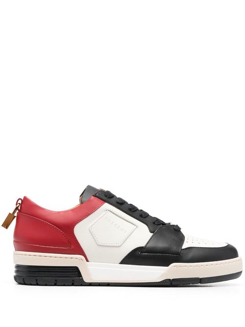 Colour-blocked low-top sneakers - Black