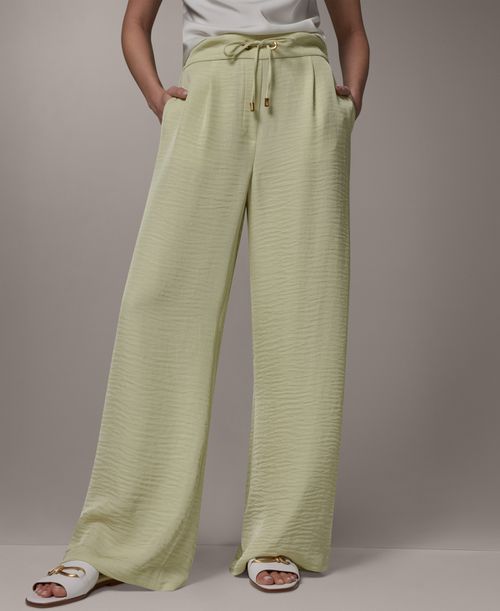 Women's Ripple Wide Leg Pants - Citrus