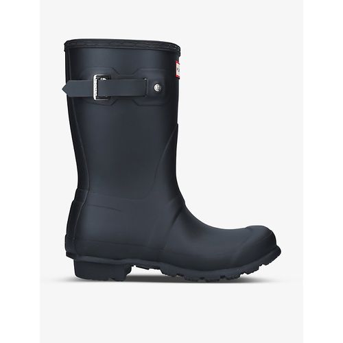 Womens Black Original Short Rubber Wellington Boots