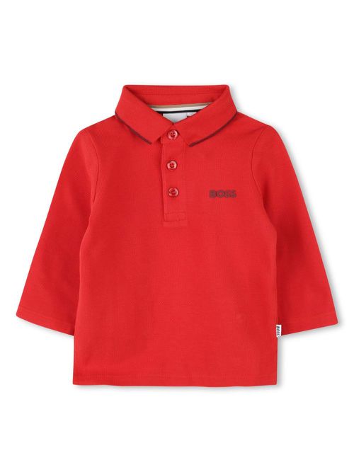 Logo-embroidered polo shirt