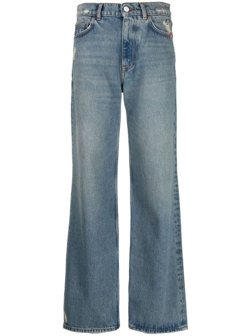 High-rise flared jeans - Blue