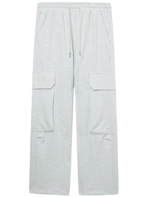 Wide-leg cargo track pants - Grey