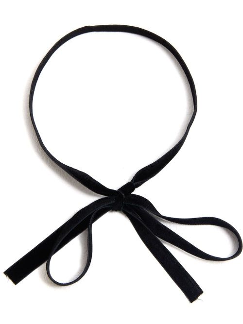 Bow-detailing satin-finish tie - Black