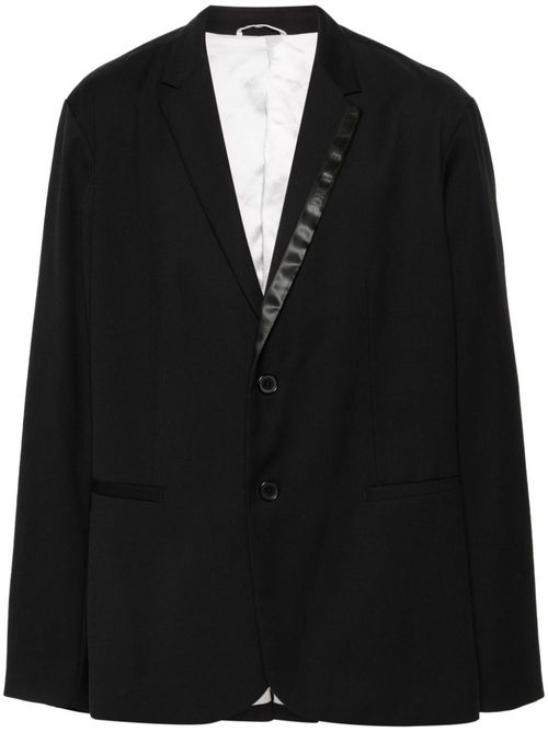 Logo-tape blazer - Black