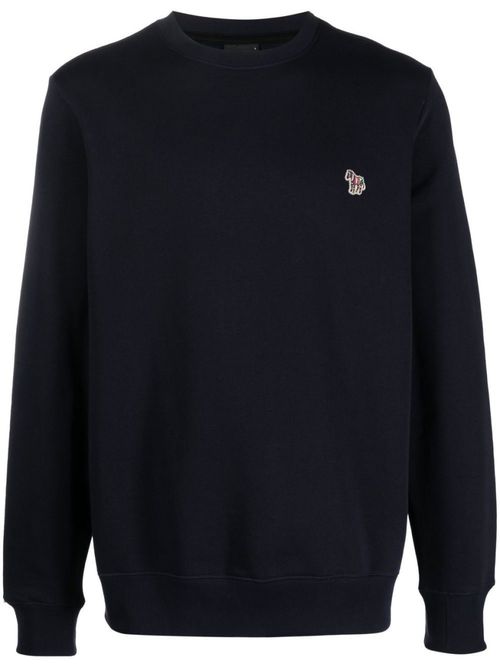 Blue Zebra logo cotton sweatshirt