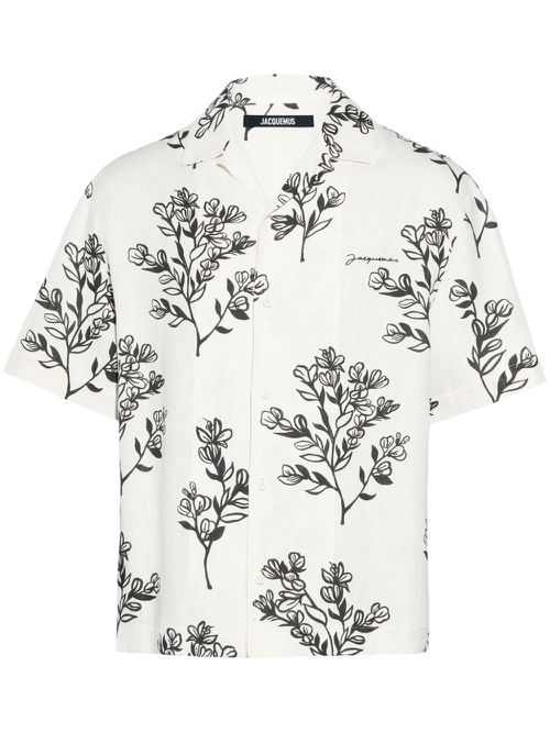 La Chemise Jean floral-print shirt - White