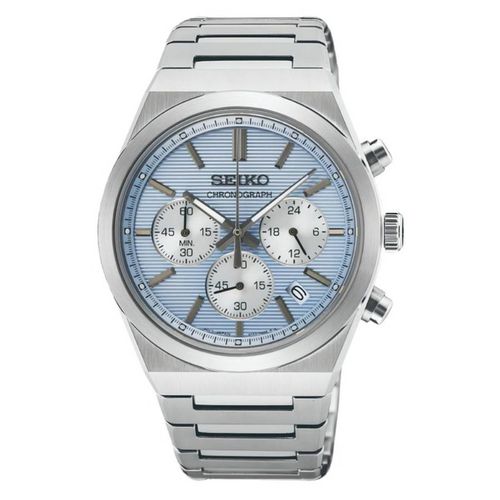 Chronograph Quartz Light Blue Dial Watch SSB459P1