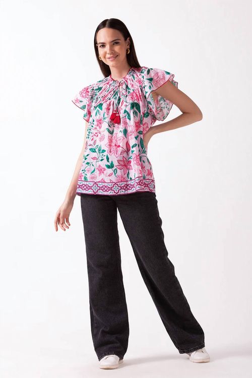 Soraya Top In Pink Medina