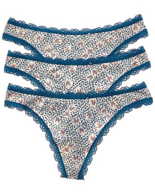 Pr - Inspired Eyelet Thong 3Pk