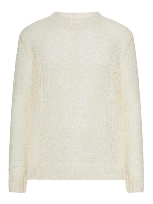 Perforated Crew Neck Sweater