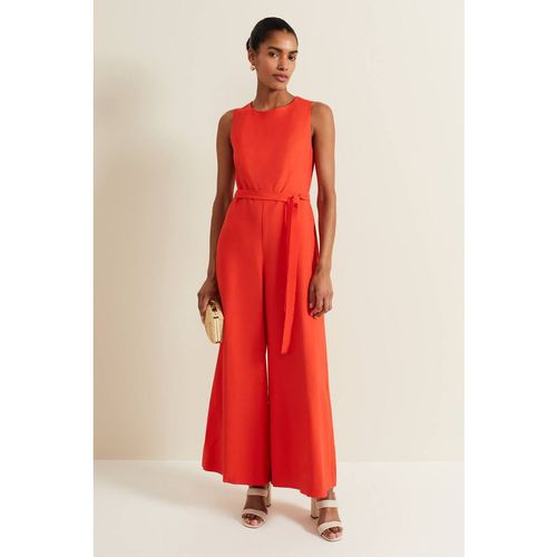 Phase Eight Women's Marta Sleeveless Wide-Leg Jumpsuit in Scarlet