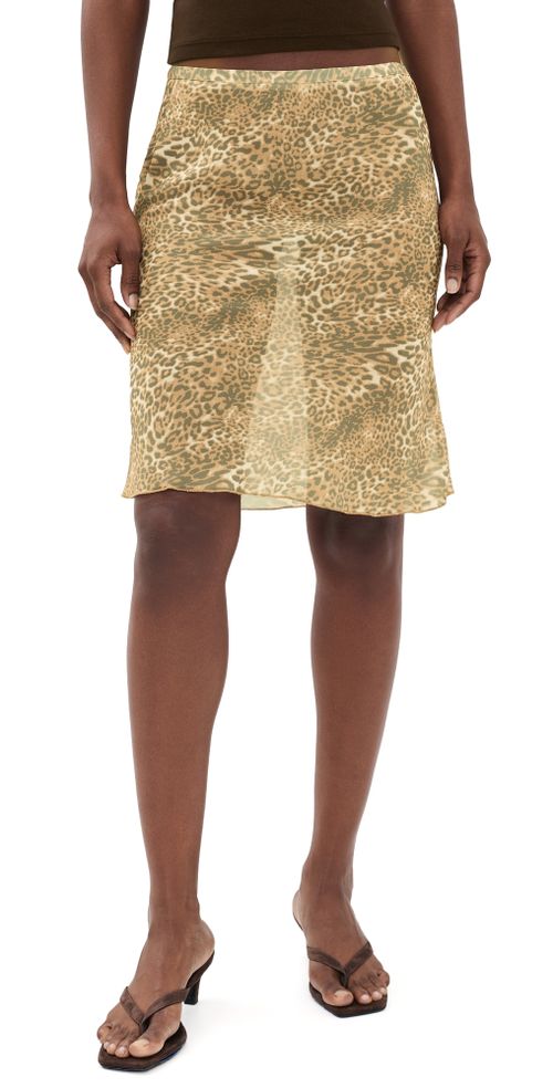 Shoreline Midi Skirt Leopard