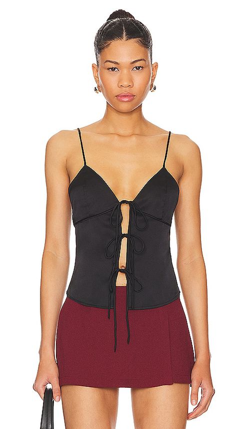 Superdown OBERTEIL ANAHI CAMI in Black. Größe XL. Also in L, M