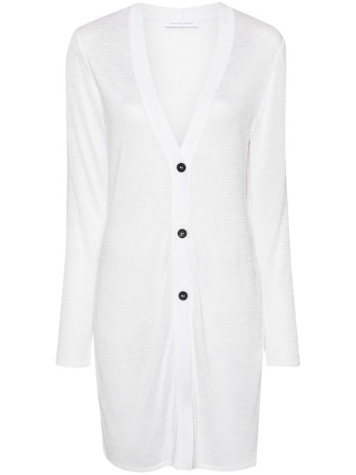 Norma Talmadge long cardigan - White